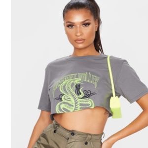 T-shirt crop top